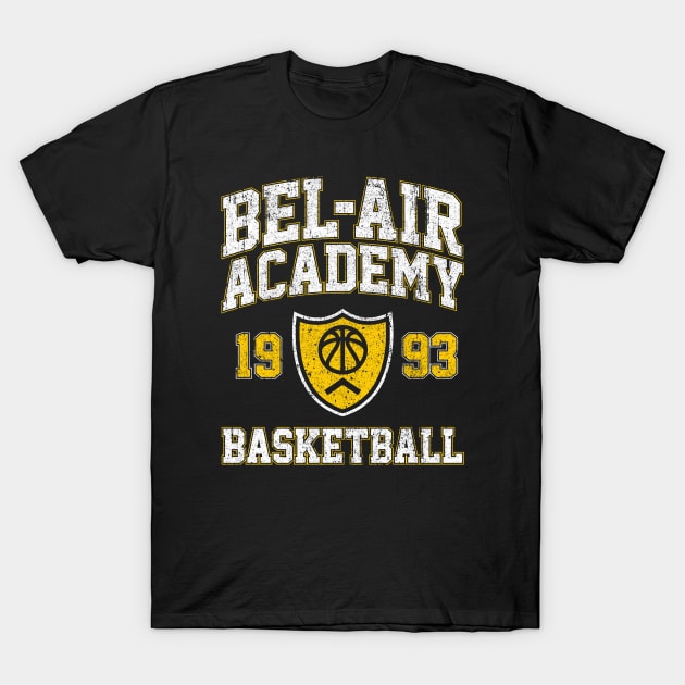 Bel-Air Academy Basketball T-Shirt by huckblade